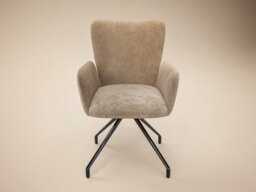 Solace+Co Kora Mocha Swivel Dining Chair Set Of 2 - thumbnail 2