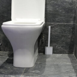 Divchi Toilet Brushes & Holders Bathroom Accessory  Cleaning Products  Silicone  Deep Cleaner  Holder Set (White) - thumbnail 7