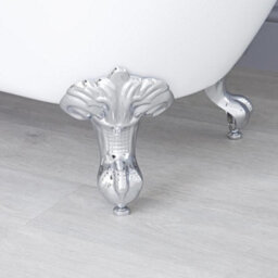 Homestylestore Light Grey Bathroom Suite Double Ended Slipper Bath 1210mm Vanity Unit Back To Wall Toilet - thumbnail 2