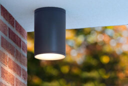 Lucide Tubix Outdoor Flush Ceiling Light Anthracite - thumbnail 3