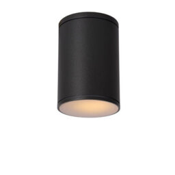 Lucide Tubix Outdoor Flush Ceiling Light Anthracite - thumbnail 1