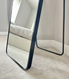 Downton Interiors Black Tall Metal Frame Mirror Wall & Floor Standing  145 X 45Cm - Soho Collection - thumbnail 4