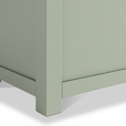 Farro Sage Blanket Box With Washed Oak Top - Fully Assembled - By Roseland Furniture - thumbnail 6