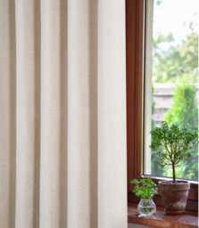 Sundour Amberley - Thermal Interlined Chenille Curtains - Eyelet - 100% Polyester (Natural, Cushion Cover 18'' X 18'' (Single)) - thumbnail 4