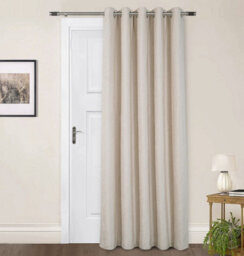Sundour Amberley - Thermal Interlined Chenille Curtains - Eyelet - 100% Polyester (Natural, Cushion Cover 18'' X 18'' (Single)) - thumbnail 5