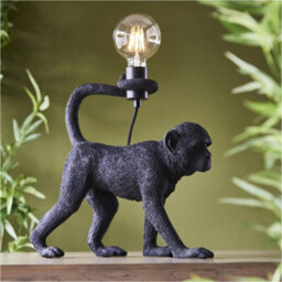 Loops 2 Pack Matt Black Table Lamp - 375mm Tall Light - 10W Led E27 - thumbnail 3