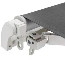 Sundaze Garden Manual Retractable Awning Patio Canopy Sun Shade Shelter Angle Adjustable 4.5X3M Grey - thumbnail 3