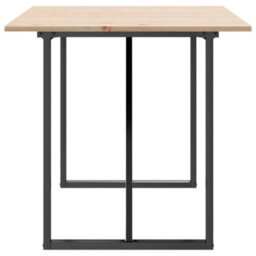 Walplus Dining Table O-Frame 160X80X75 Cm Solid Wood Pine And Steel - thumbnail 5