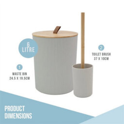 Stone Bathroom Accessory Set  Modern Bathroom Essentials Set - thumbnail 5
