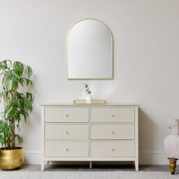 Melody Maison Gold Arched Wall Mirror 80Cm X 60Cm - thumbnail 3