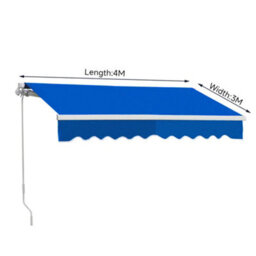 Breeins Outdoor Retractable Patio Awning For Window And Door, Block Sunlight And Heat, 400Cm W X 300Cm D - thumbnail 1