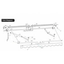 Breeins Outdoor Retractable Patio Awning For Window And Door, Block Sunlight And Heat, 400Cm W X 300Cm D - thumbnail 7