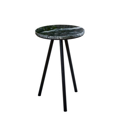 Buttercup Farm Opal Side Table With Black Marble Top & Metal Legs - - L30 X W30 X H45 Cm - image 1