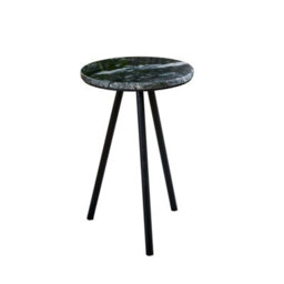 Buttercup Farm Opal Side Table With Black Marble Top & Metal Legs - - L30 X W30 X H45 Cm - thumbnail 2