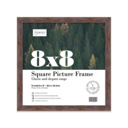 8X8 Walnut Picture Frame (20.3 X 20.3Cm) Poster, Photo, Artwork, Gallery Wall Or Print - thumbnail 1