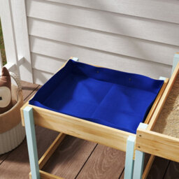 Aiyaplay 2 Pcs Wooden Sandpits, Sand And Water Play Tables With Bottom Liner - thumbnail 9
