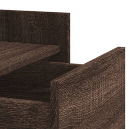 Berkfield Bedside Cabinet Brown Oak 45X50X65 Cm Engineered Wood - thumbnail 9