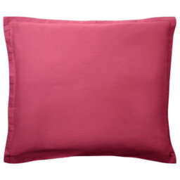 Beliani Duvet Cover Set Parkrose 150 X 200 Cm Sateen Cotton Burgundy - thumbnail 6