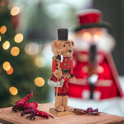 Urbn-Living Urbnliving 39Cm Height Christmas Classic Bear Soldier Nutcracker Xmas Traditional Decorative Ornament - image 1