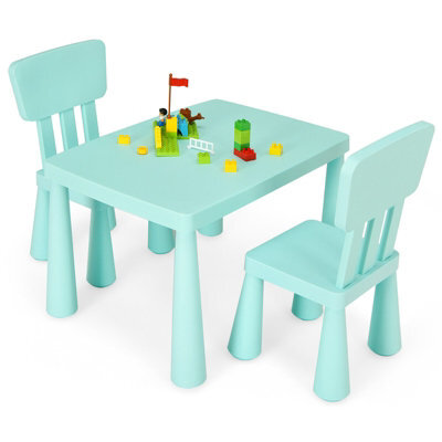 Gainoom 3 Pcs Kids Table And Chair Set Toddler Activity Center Children Writing Desk - image 1