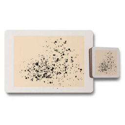 Benjamin Tate Design Placemat And Coaster Set With Wood Base Designer Artwork Limited Edition Collection - thumbnail 1