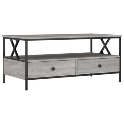 Berkfield Durable Coffee Table Grey Sonoma 100X51X45 Cm Engineered Wood - image 1