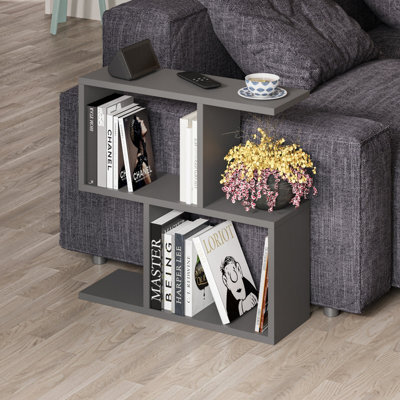 Decortie Homemania Modern Side End Coffee Table Multipurpose Anthracite Grey Living Room H 60Cm - image 1