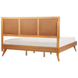 Beliani Bed Istres 180 X 200 Cm (Eu Super King) Natural Ash Wood - thumbnail 6