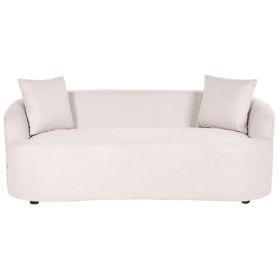 Beliani Modern Sofa Amal Fabric Light Beige - image 1