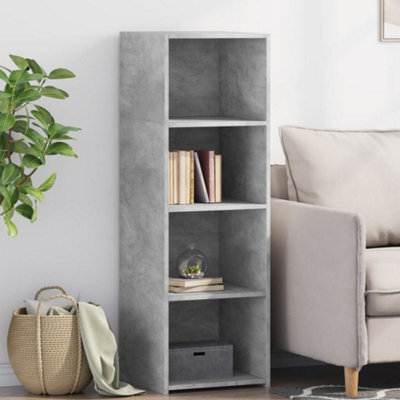 Berkfield Highboard Concrete Grey 40X41X124 Cm Engineered Wood - image 1