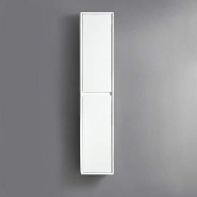 Homestylestore 1500mm White Wall Mounted Waterproof Bathroom Storage Cabinet - image 1