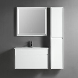 Homestylestore 1500mm White Wall Mounted Waterproof Bathroom Storage Cabinet - thumbnail 2