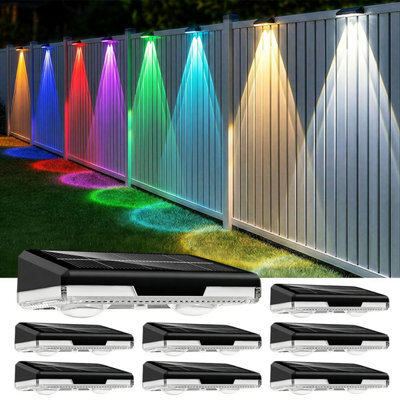 Solar Powered Door Fence Wall Lights Led Outdoor Garden Patio Decorative Lamp 4Pcs - image 1