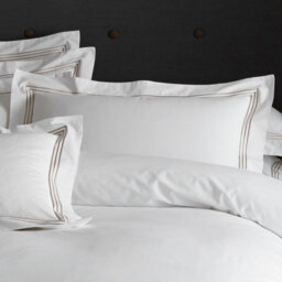 Gc Gaveno Cavailia Sheer Elegance Duvet Cover Bedding Set Double 3Pc White/latte With Matching Pillowcases - thumbnail 2