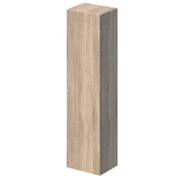 Affine Bathroom Wall Hung Mounted Tall Cabinet Cupboard Storage Furniture Unit Wood - thumbnail 3