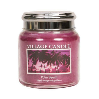 Village Candle 16Oz Medium Glass Jar Candle - Palm Beach