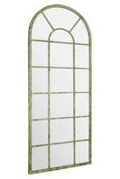 Mirroroutlet The Dorset Green Country Metal Framed Arched Leaner Wall Mirror 159Cm X 66Cm - thumbnail 3