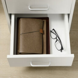 Homcom Computer Desk Writing Desk With Five Drawers For Home Office White - thumbnail 7