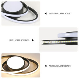 Pheashine White Round Led Ceiling Light 39W 3000K Warm Modern Design - thumbnail 5