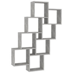 Berkfield Wall Cube Shelf Concrete Grey 90X15X119 Cm Engineered Wood - thumbnail 2