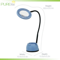 Purelite Volt Led Magnifying Table Lamp 2X Lens 450 Lumens Phone Stand And Usb Port - thumbnail 5