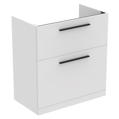 Ideal Standard I.life A Standard Matt White Freestanding Bathroom Vanity Unit (H) 853mm (W) 800mm - image 1