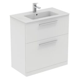 Ideal Standard I.life A Standard Matt White Freestanding Bathroom Vanity Unit (H) 853mm (W) 800mm - thumbnail 5