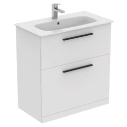 Ideal Standard I.life A Standard Matt White Freestanding Bathroom Vanity Unit (H) 853mm (W) 800mm - thumbnail 3