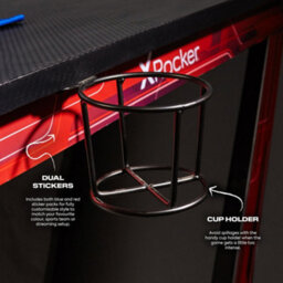 X Rocker Ocelot 115Cm Gaming Desk With Mousepad - Carbon Black - thumbnail 3
