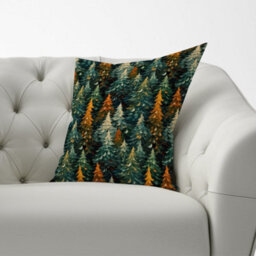 Warren Reed Designer Impasto Style Christmas Trees Cushions 33Cm X 48Cm - thumbnail 2