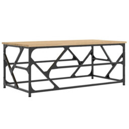 Berkfield Industrial Coffee Table Sonoma Oak 100X50X40 Cm Engineered Wood - thumbnail 1