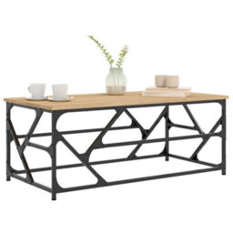 Berkfield Industrial Coffee Table Sonoma Oak 100X50X40 Cm Engineered Wood - thumbnail 3