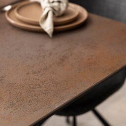 Furniture To Go Heaven Extendable Dining Table With Ceramic Rusty Brown (L) 210Cm Seats Up To 6 - thumbnail 6