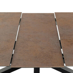 Furniture To Go Heaven Extendable Dining Table With Ceramic Rusty Brown (L) 210Cm Seats Up To 6 - thumbnail 8